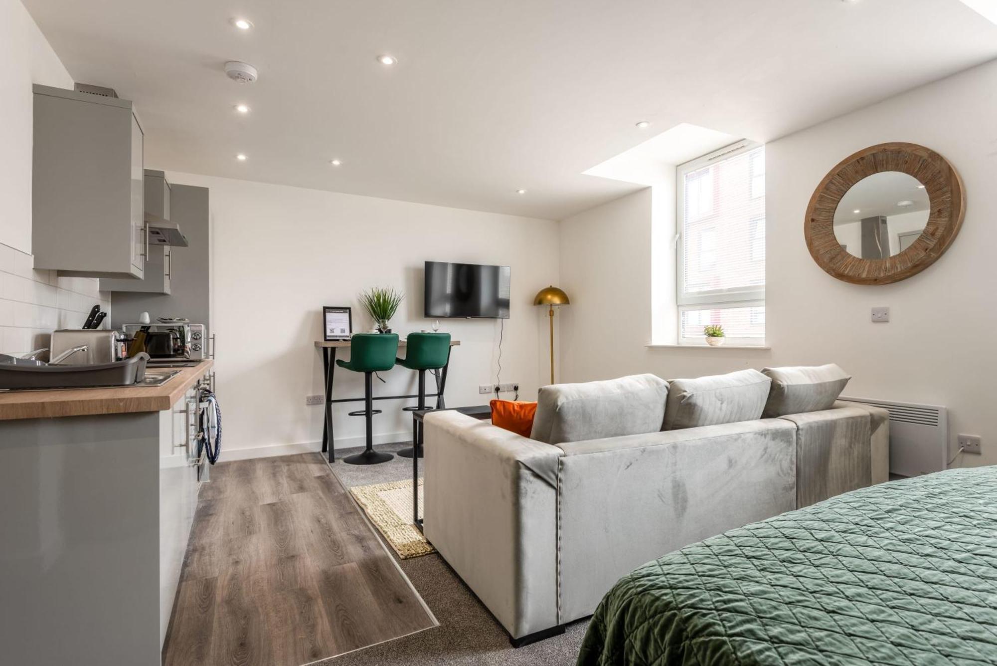 Contemporary 1 Bed Central Rotherham Studio Dış mekan fotoğraf